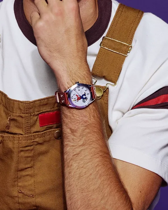 Fix-It Goofy White Dial Leather Strap AW1698-08W | CITIZEN
